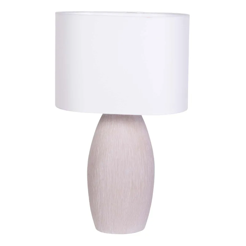 Resina Natural/beige Lámpara de mesa ml Beige en Blanco - Lámparas de mesa, Uruguay | Le Blanc