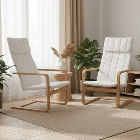 Promo 2 Sillones Flex - Natural en Blanco - Butacas, banquetas y puffs, Uruguay | La Cueva Muebles