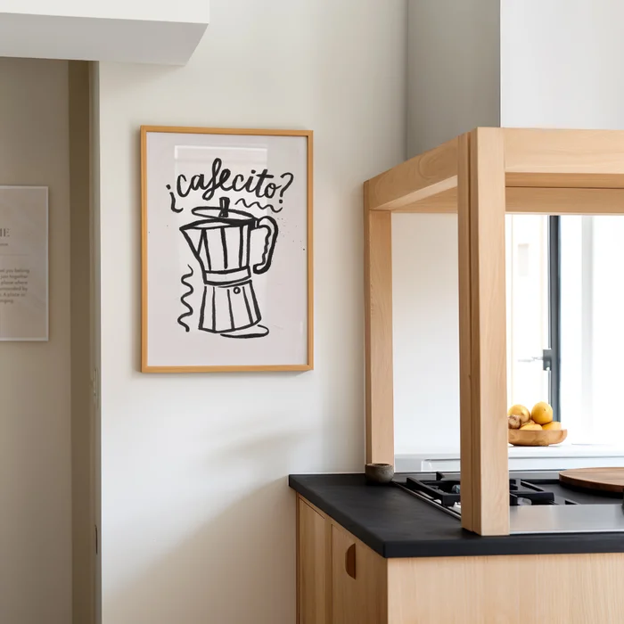 Lo que le faltaba a tu cocina - Cuadro Cafecito en Blanco - Láminas, Uruguay | Kiosko de Mar, vista 3