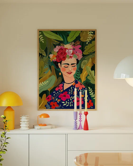 Frida Khalo ilustrada en Multicolor - Láminas, Uruguay | La Cuadrería, vista 2