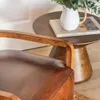 BUTACA WOOLY - WALNUT Y CUERO ITALIANO ENVEJECIDO - Butacas, banquetas y puffs, Uruguay | La Iberica, vista 12 de 22