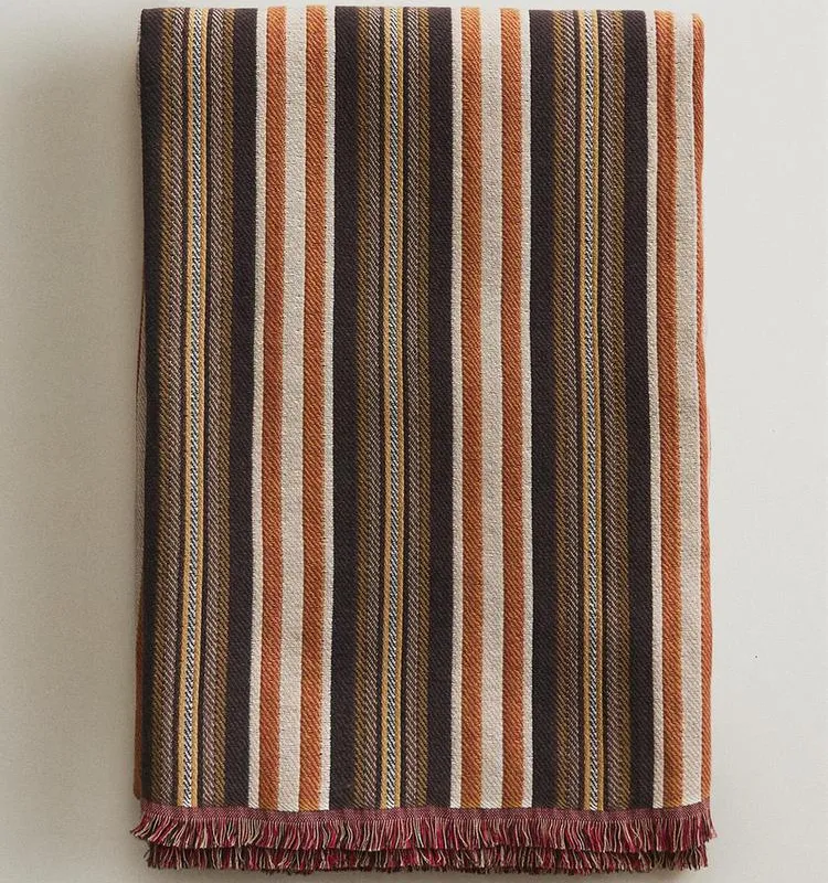MANTA ALGODÓN RAYAS en Multicolor - Textiles, Uruguay | Zara Home