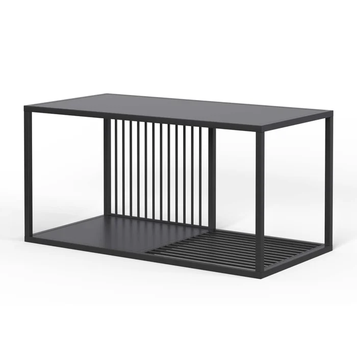 Mesa Ratona Metal Negro Olivia en Negro - Mesas de living, Uruguay | Divino, vista 2