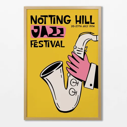 Jazz - Notting Hill en Amarillo - Láminas, Uruguay | La Cuadrería