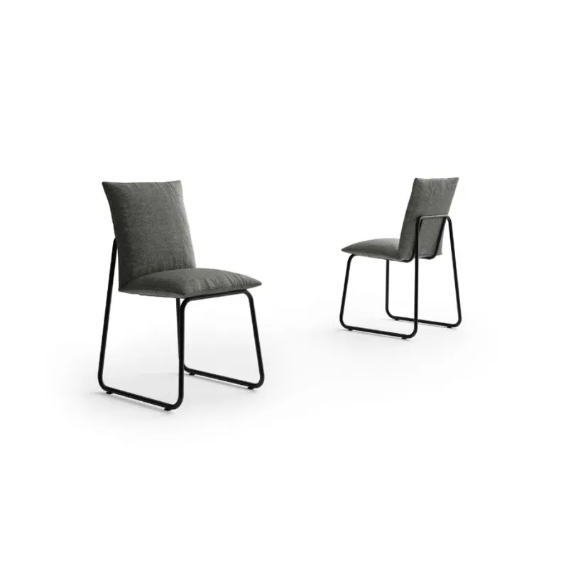 Silla Air - Negro en Gris - Sillas, Uruguay | Ecowood