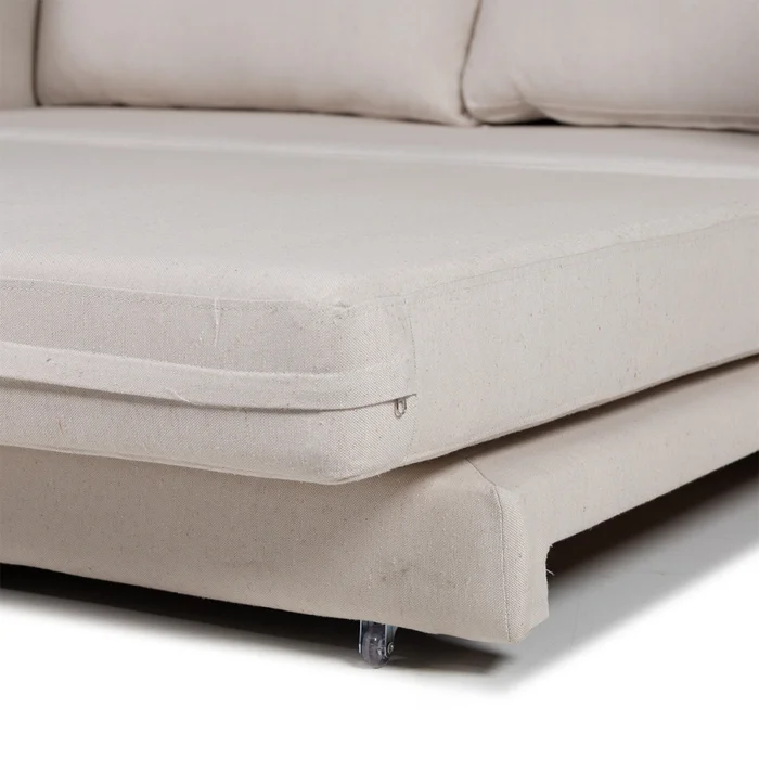 Sofá Cama Niki - Tela Rústica - 9831 (Parma Beige) en Beige - Sillones y sofás, Uruguay | Nyr, vista 5