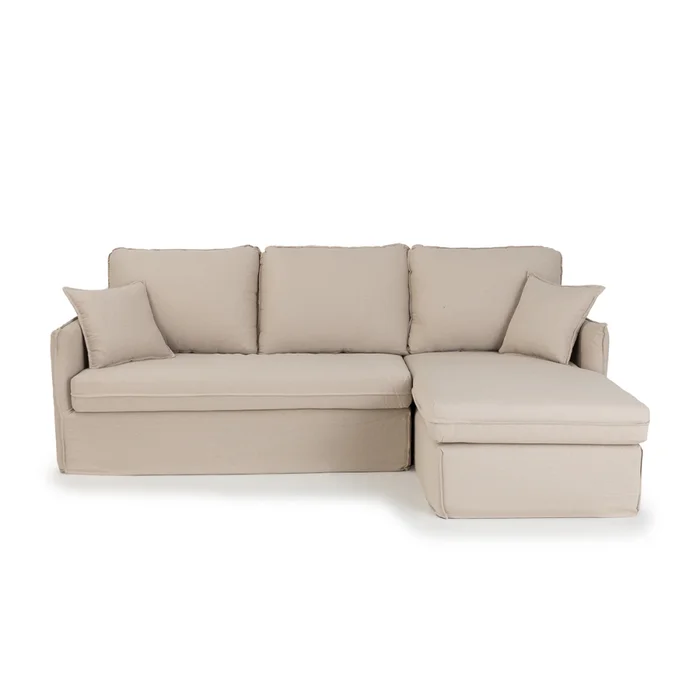 Rinconera Harmony con Funda - Tela Premium - 2 + Chaise - A fabricar en Beige - Sillones y sofás, Uruguay | NYR, vista 2