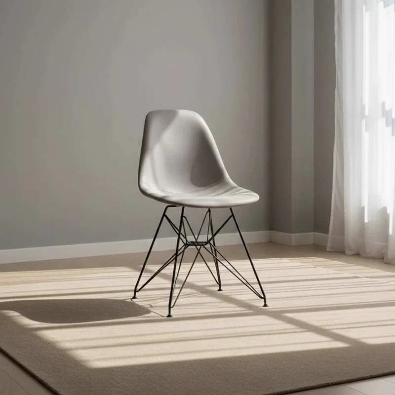 Silla De Comedor Pu-y-metal Gris Antologia en Gris - Sillas, Uruguay | Divino