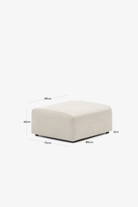 Puf terminal Neom - beige 75 x 89 cm en Beige - Butacas, banquetas y puffs, Uruguay | Kavehome, vista 6