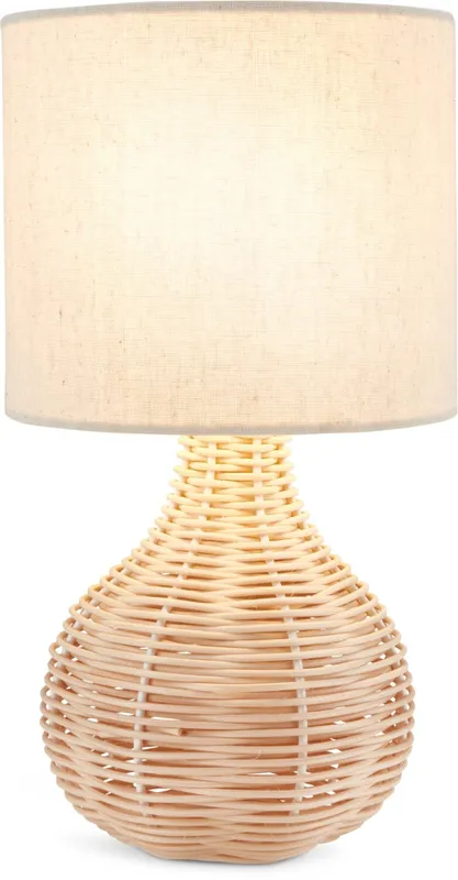 Lámpara mesa HELMER Ø17xA32cm natural en Madera natural - Iluminación, Uruguay | JYSK