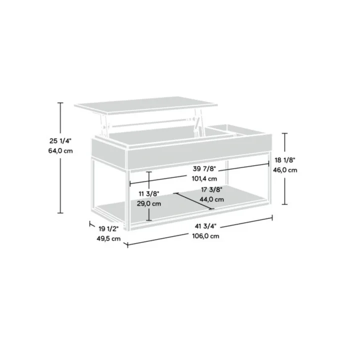 Mesa Ratona Articulada 3V Sauder en Madera natural - Mesas de living, Uruguay | Ecowood, vista 5