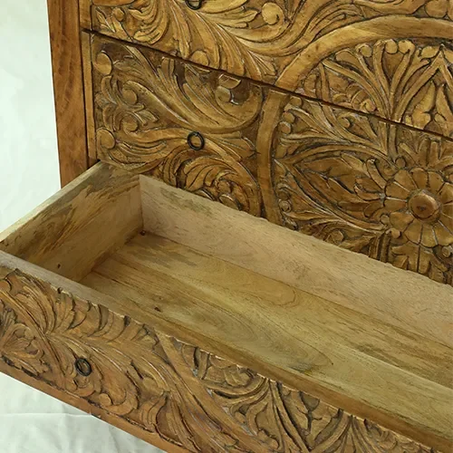A123B Cómoda 130x45x90 en Madera natural - Cómodas, Uruguay | Victoriana, vista 4