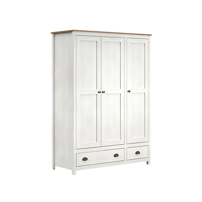Placard Ropero 3 Puertas Madera Natural-beige Topazio en Blanco - Roperos y placares, Uruguay | Divino, vista 2