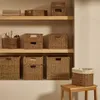 Caja plegable Tossa de fibras naturales 32 x 33 cm en Madera natural - Canastos, Uruguay | Kavehome, vista 2 de 6