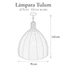 Lampara Tulum - Lámparas colgantes, Uruguay | Casakos, vista 5 de 5