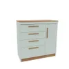 CASTRO- COMODA LILLE 3C 1P PISTACHO 1130A-A - Cómodas, Uruguay | Alfa Ventas, vista 1 de 3