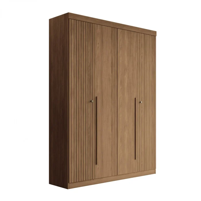 Ropero Buriti 4 Puertas - Linea Fit - Marron en Marrón - Roperos y placares, Uruguay | Rústico Hogar