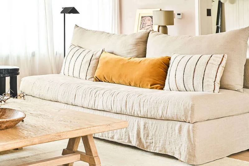 SILLON MANUELA 2.20 MTS - LINO CRUDO en Blanco - Sillones y sofás, Uruguay | La Iberica, vista 17
