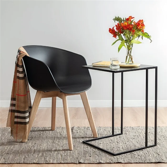 SILLA HAY POLI/MADERA 57X54X80CM NEGRO en Negro - Sillas, Uruguay | Decohogar, vista 2