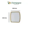 ESPEJO FRAME 60X60. ESPEJO PLATA LACA BRONCE en Cobre - Espejos, Uruguay | Champagne Home, vista 2 de 5