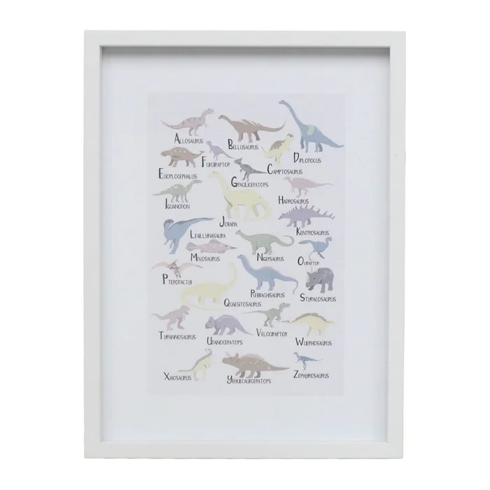 Cuadro Dino I, 30x40, Multicolor Papel Wz221515a en Multicolor - Decoración de pared, Uruguay | Divino