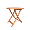 MESA DE COMEDOR PLEGABLE DIAMETRO 80X83H JATOBA - Muebles para el exterior, Uruguay | Vinibel, vista 2 de 4
