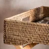 BANDEJA DE RATTAN CON SOPORTE / MESA AUXILIAR / BARCITO NUDE en Naranja - Mesas de living, Uruguay | La Iberica, vista 2 de 4