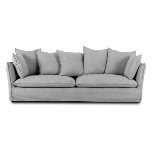 Sofá 4 Cuerpos Tela-premium Gris Bahama en Gris - Sillones y sofás, Uruguay | Divino