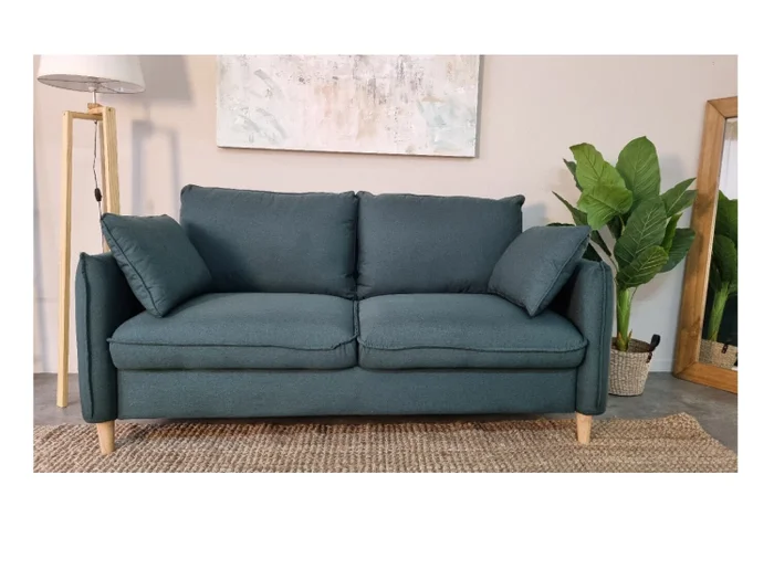 Sofa 3 cps BIG OSLO - Verde Ingles en Verde - Sillones y sofás, Uruguay | Finkel, vista 4