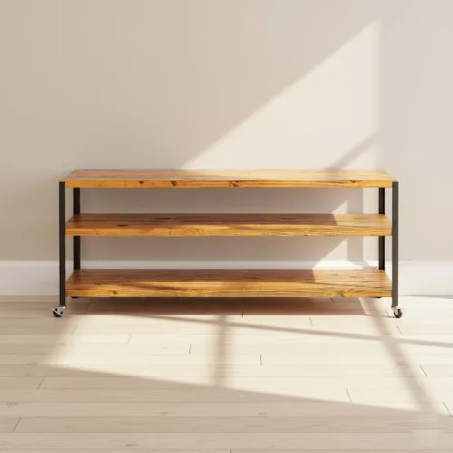 Consola Madera-y-metal Marron York Castaño en Marrón - Mesas de living, Uruguay | Divino