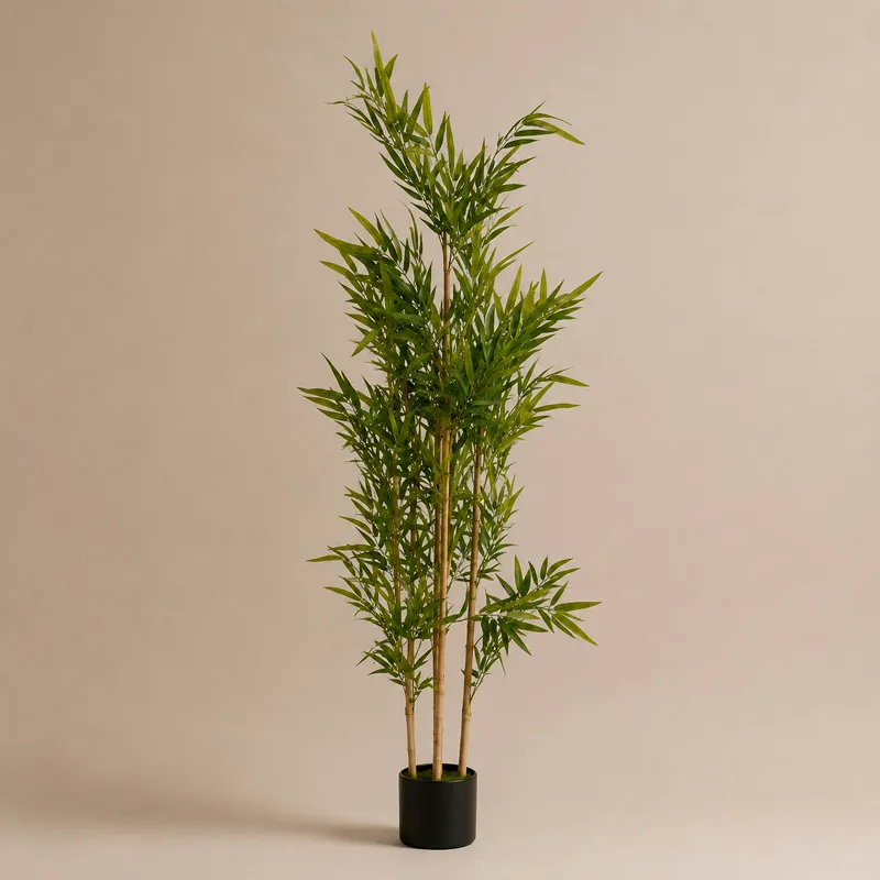 Planta artificial Bambú 160cm en Negro - Macetas, Uruguay | Alta Gracia Deco