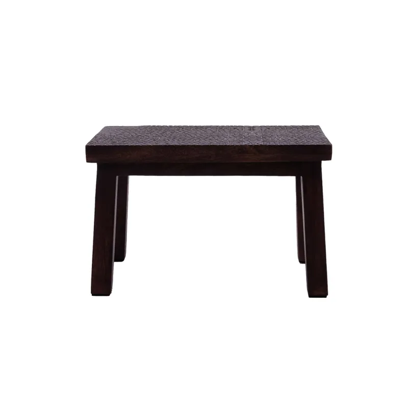 Taburete Acanalado Madera Marron 2412-013 en Marrón - Decoración, Uruguay | Divino