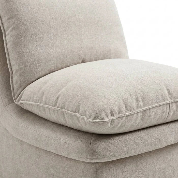 Butaca Xilo - Tela Microfibra - C51 (Castaño) en Beige, Uruguay | NYR, vista 2