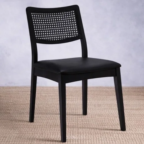 Silla Arezzo Negra en Negro - Sillas, Uruguay | Aihaus
