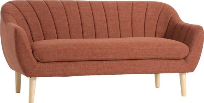 Sofá EGEDAL de 2,5 cuerpos tela terracota en Rojo - Sillones y sofás, Uruguay | JYSK, vista 2