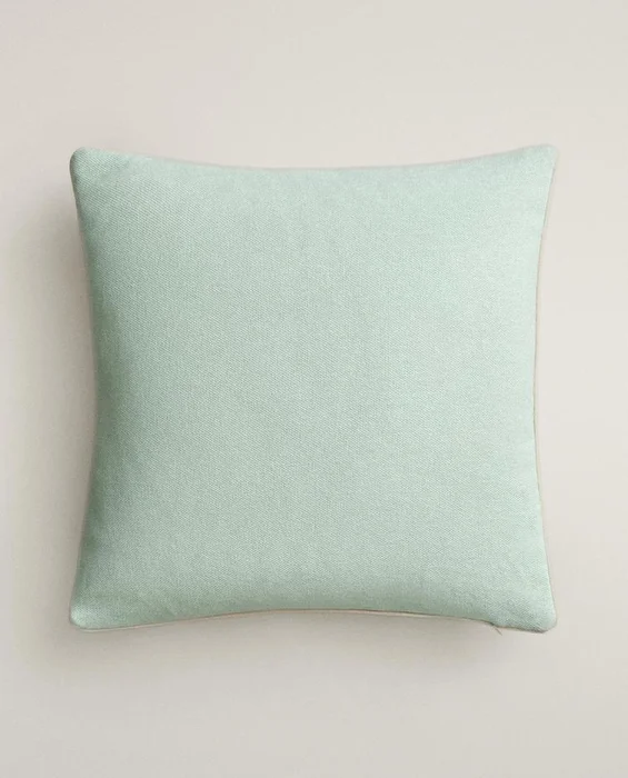 FUNDA COJÍN PIPING en Verde - Textiles, Uruguay | Zara Home, vista 4