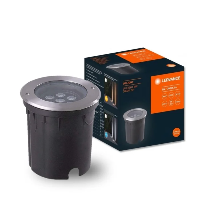 LEDVANCE Uplight 6W 3000K 20° IP67 en Gris - Lámparas de pie, Uruguay | Unilux, vista 2