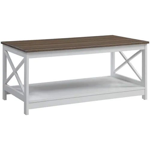 MESA RATONA MDF/MELAMINA 100x55x45CM MARRON/BLANCO - Mesas de comedor, Uruguay | Decohogar
