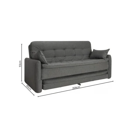 Sillon cama Madalena - Gris en Gris - Sillones y sofás, Uruguay | La Cueva Muebles, vista 16