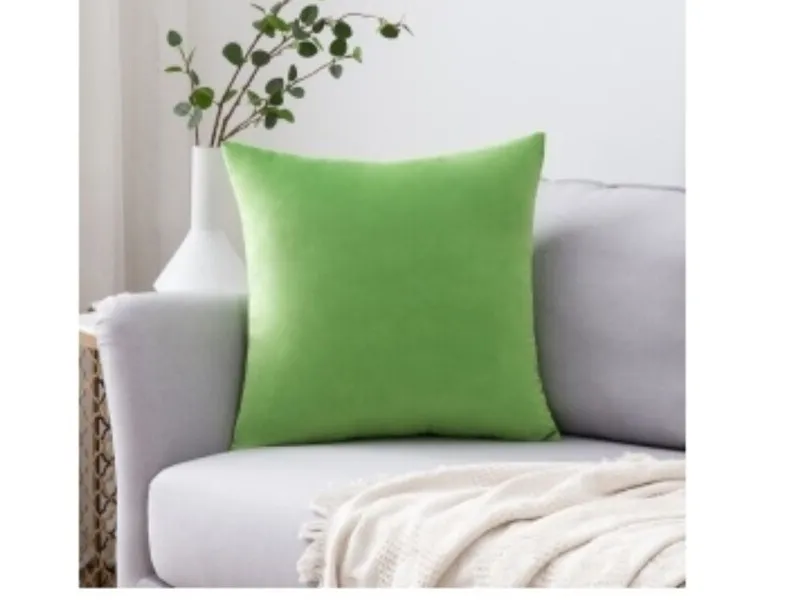 Almohadón Velvet Green en Verde - Textiles, Uruguay | Finkel