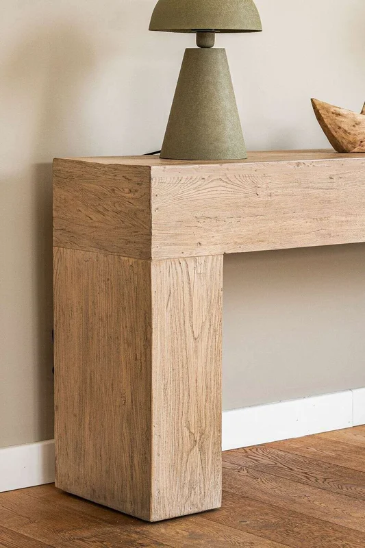 MESA DE ARRIMO / CONSOLA TAURET - 1.80 MTS en Madera natural - Bibliotecas, Uruguay | La Iberica, vista 5