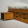 Cama Madera Maciza Con Cajones - 1 plaza - Linea Floro / Funcional - Amendoa en Madera natural - Dormitorio, Uruguay | Rústico Hogar, vista 4 de 5