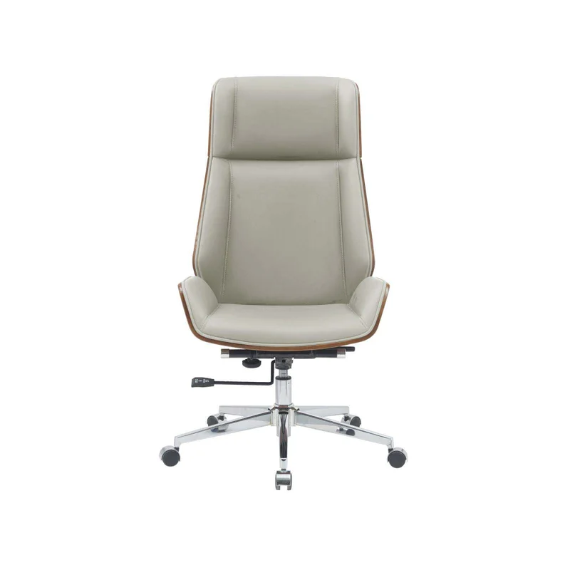 Asiento Gerencial Alto Madera-y-pu Natural-beige Zen en Beige - Escritorios y sillas de escritorio, Uruguay | Divino, vista 3