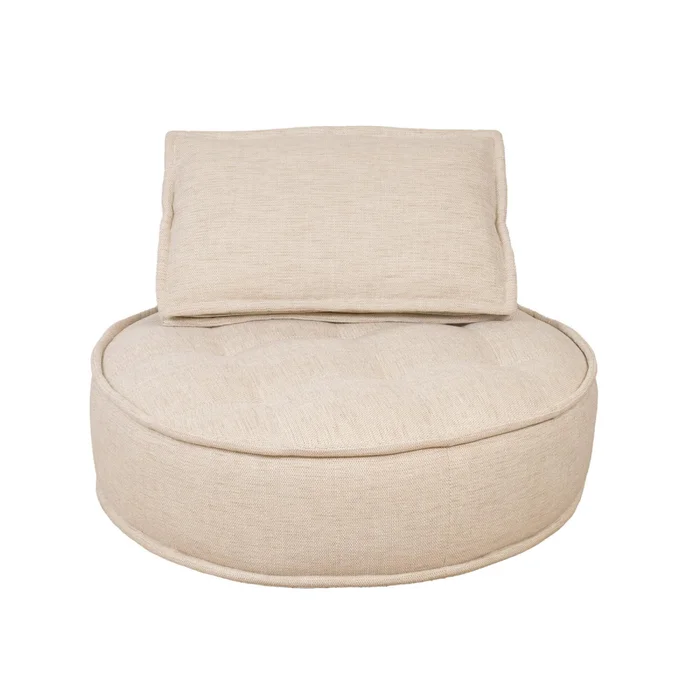 Sofá Giratorio 1 Cuerpo Tela-premium Natural-beige Element Natural en Madera natural - Sillones y sofás, Uruguay | Divino, vista 3