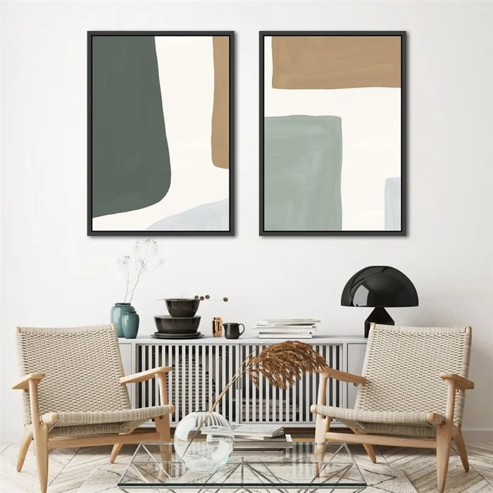 CUADRO CANVAS 40x50cm MARCO FORMAS 4 en Multicolor - Decoración de pared, Uruguay | Decohogar, vista 2