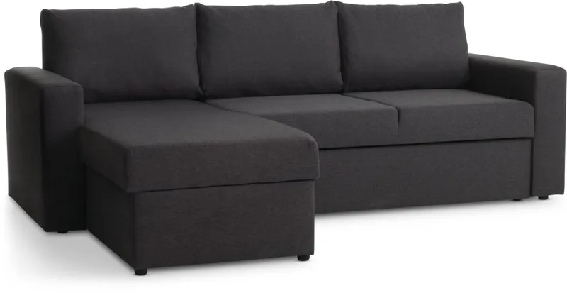 Sofá cama MARSLEV chaise longue gris osc en Gris - Sillones y sofás, Uruguay | JYSK