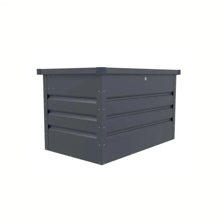 Cajon Metalico Multiuso para Jardn y Exterior - 99x61x62 cm en Gris - Muebles para el exterior, Uruguay | Rústico Hogar