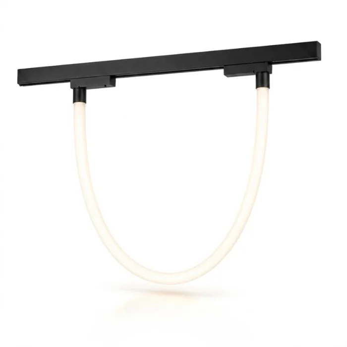 Tubo Flexible para Riel Magnético 360° 2700K Negro en Negro - Lámparas colgantes, Uruguay | Serlux