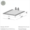 Cama Estructura Lima en Marron, Blanco - Dormitorio, Uruguay | Casa Brava, vista 8 de 9