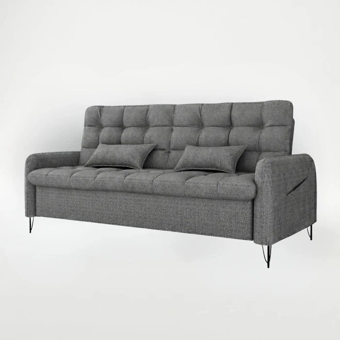 Sillón Sofa Cama Pilar - Gris en Gris - Sillones y sofás, Uruguay | Ecowood, vista 2